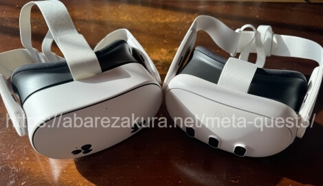 Meta Quest3SとMeta Quest3の並んだ画像(圧縮)