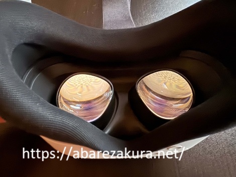 Meta Quest3Sのゴーグルレンズの画像